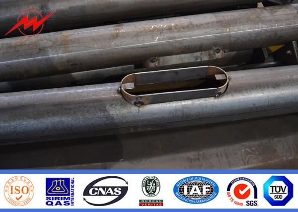 Q235 Q345 Galvanized Steel Street Lighting Pole 4m , 5m , 6m, 8m , 10m , 12m