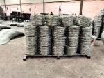 Low Carbon Steel 12 Gauge Barbed Wire Security Fence / Coiled Barbed Wire