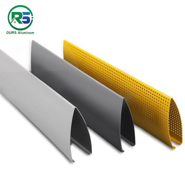 ISO V Shape Screen Aluminum Baffle Ceiling System Multicolor Interior Railway