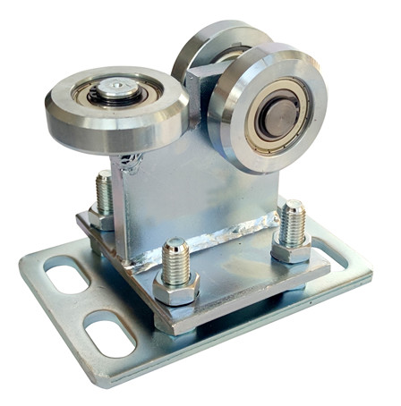 Telescopic Wood Small Cantilever Gate Kit 3 Wheel Carriage 80x80 Track 68mm