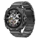 AK71 Men Smart Watch Amoled Screen Rotary Button BT Call Health Monitoring
