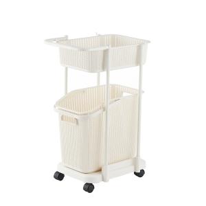 Wholesale Stackable 72cm 2 Tier Plastic Laundry Hamper With Wheels from china suppliers