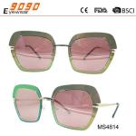 Sunglasses with metal frame, new fashionable designer style, UV 400 Protection