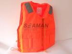 Marine Rigid Foam Orange Work Life Jacket 86-5 Adult Life Vest For Immigrants