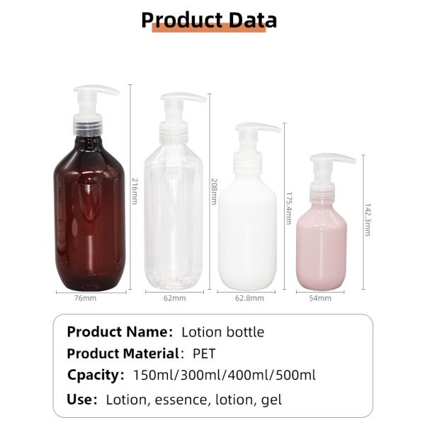 PP MONO Material PET Daily Chemical Lotion Pump Bottle 2cc 24-410 / 28-410