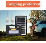 Outdoor Camping Mobile Charging 3W Solar Led Light Kits Solar Panel System Mini