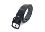 Classic Mens Cowhide Belt With Print Logo / Casual Black Belt Wear Resistant
