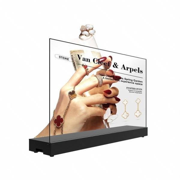 Side view of OLED display showing slim profile