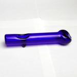 White / Green Glass Hand Pipes , Heady Spoon Pipes 4.3" For Dry Herbals