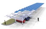 Commercial Carport Solar Systems Arrays Support EPC Aluminium Steel Q345B Al6005