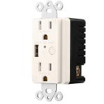 Tuya Intelligent Zigbee Wall Socket 15A 127V for Residential Application