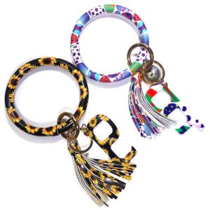 Wholesale Women Lightweight Round Bracelet Keychain Nickle Plating CE Certification from china suppliers
