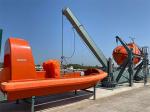 IACS Approved SOLAS 21-35KN Single Arm Slewing Davit For Rescue Boat And