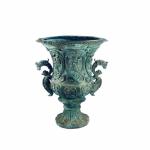 Rust - Proof Cast Iron Outdoor Planters Flowerpot Religious Style
