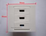 Best Quality Wall Socket White USB 3.0 + USB 2.0+ USB 2.0 Female To Female Plug