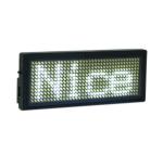 Rechargeable led scrolling name badge Orange color B1236TW