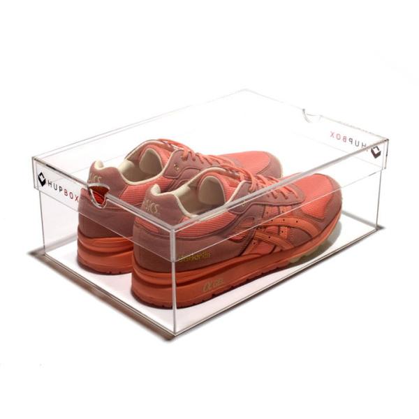 Customized clear acrylic shoe case plexiglass shoe display box