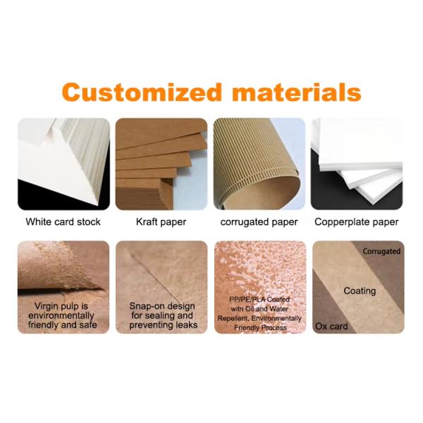 Customized Eco-friendly Fast Food Packaging Box For Fried Chicken French Fries Burger Box Set Meal