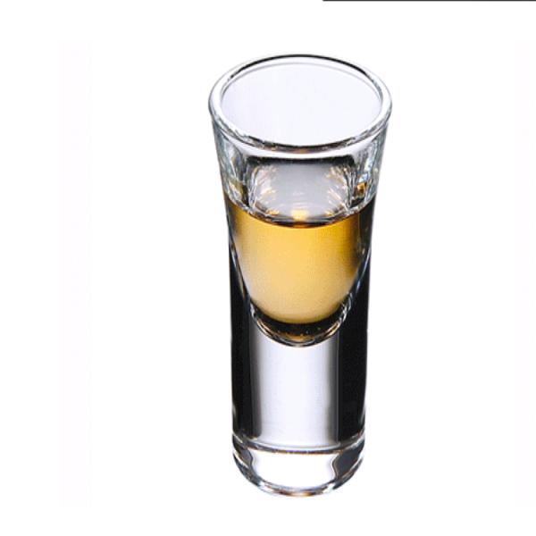 High White Material Round Customized Transparent Straight Dining glass cup small