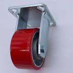 8 Inch Heavy Duty Polyurethane Plate Fixed Caster