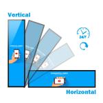 VETO 23.1 27 29 Inch Indoor Shelf Edge Stretched Bar Display Ultra Thin Digital