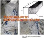 extra lagrge woven PE drawstring dumpster container 20 yard drawstring black