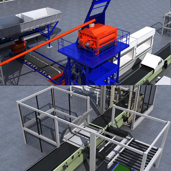 Artificial Natural Quartz Stone Production Line Casting Concrete Dosing System 220V