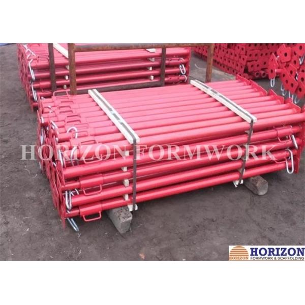 Q235 Steel Pipe Adjustable Telescopic Steel Props 3.5 M Height For Slab Formwork