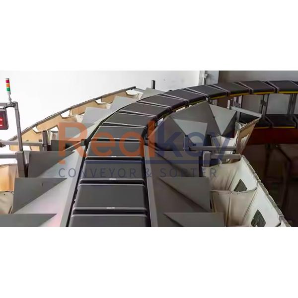 Professional Loop Cross Belt Sorter in operation