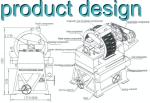 Vertical Ring High Gradient Wet Type Magnetic Separator Approved ISO9001 for