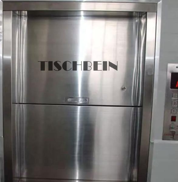 CE ISO Hairline Floor Type Trolley Type Dumbwaiter 100kg 200kg with 90° Adjacent