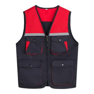 Wholesale Reflective Safety Vest Customizable for Construction Work Uniform Worker Uniform Vest from china suppliers