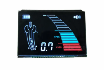 Black VA LCD Display 25PIN 5.0V 12 O'clock Transmissive