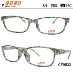 Fashionable CP optical frame,special metal hinge,pattern on the frame and temple