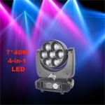 6pcsx15W 4 LED Stage DJ Moving Head Light Big Bee Eyes Zoom Wash Laser Light