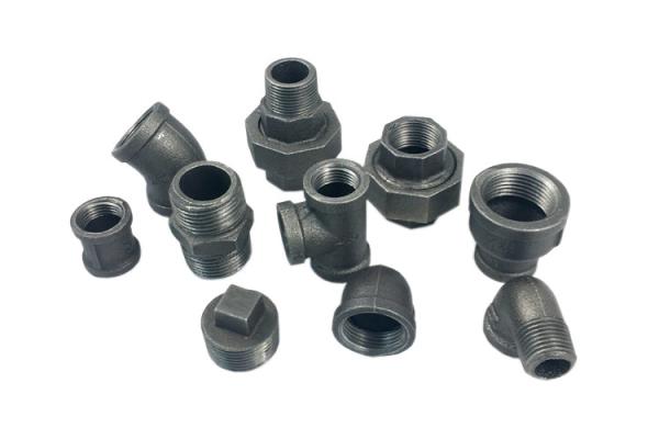 Professional Cast Iron Threaded Pipe Fittings Black Iron Pipe Union For Power
