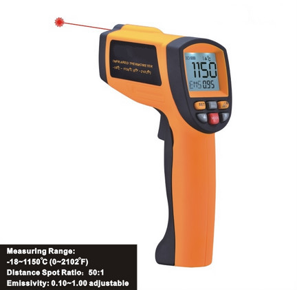 Infrared temperature detector, digital thermometric indicator, Laser Infrared Thermometer IR1150A