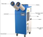 Mobile air conditioner industrial spot cooler with 1T 11900BTU cooling capacity
