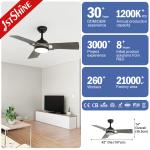 Transform Your Space with 1stshine LED Ceiling Fan Low Energy Consumption 6