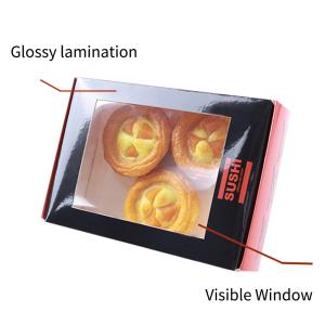 Wholesale New Fashion Hot Sale Biscuit Package With Pvc Window Donut Paper Box Sweet Pie Boxes Folded Package Boxes from china suppliers