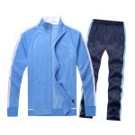 Waterproof 100% Polyester Sportswear Tracksuits Slim Fit Custom Plain