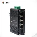 Mini Industrial 4-Port 10/100/1000T + 1-Port 100/1000X SFP Gigabit Ethernet