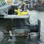 Marine Dock Rubber Cell Fender System Black Color