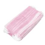Soft Texture Disposable Protective Mask Pink Non Woven Fabric Mask Dust Proof