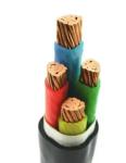 Black Copper PVC Insulated Power Cable 25mm Double For subway
