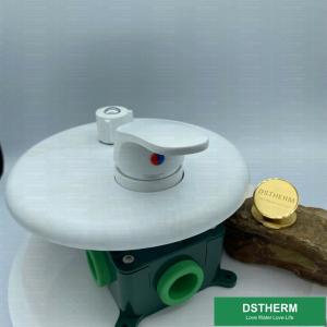 Wholesale PN25 Plastic PPR Stop Valve Concealed Mixer Shower Valve White Color Mixer Valve from china suppliers