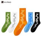 Unisex Colorful Breathable Custom Men Socks Anti Bacterial Cotton Crew Socks