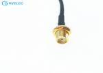 Fakra To SMA Precision Cable Assemblies , 50ohm GPS Cable Harness Assembly