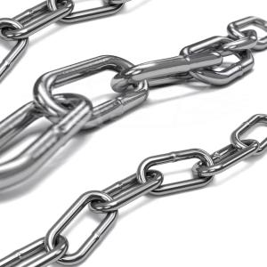 Wholesale 8MM Stainless Steel Heavy Duty Link Chain DIN766 SS304 SS316 Test Load 48kN from china suppliers