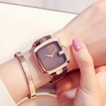 Buckle Clasp Small Square Watch Women'S Quartz Watch Waterproof 3atm OEM